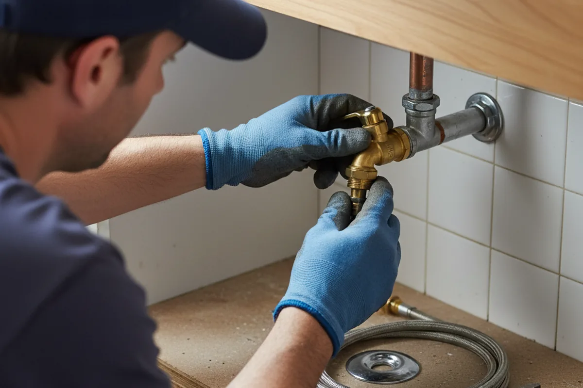 Shutoff valve and fitting work during Faucet and Fixture Repair in Fort Drum